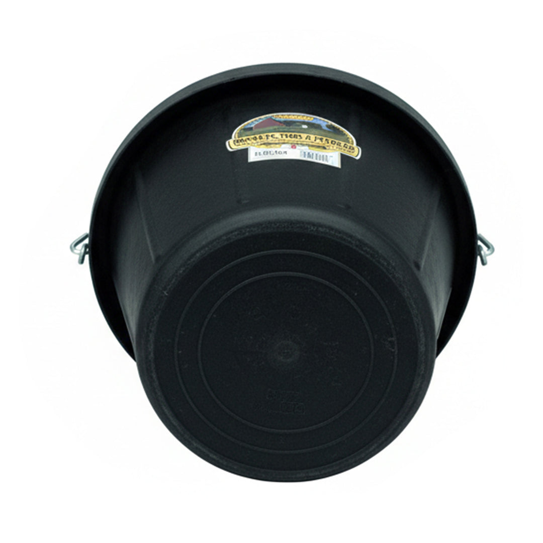 Little Giant 12 qt Flexible All-Purpose Rubber Bucket w/ Steel Handle (4 Pack)