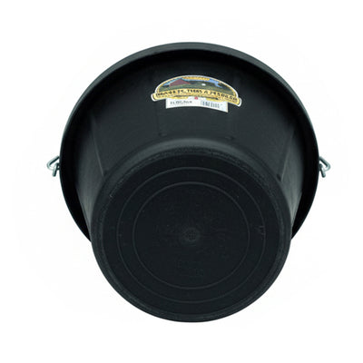 Little Giant 12 qt Flexible All-Purpose Rubber Bucket w/ Steel Handle (6 Pack)