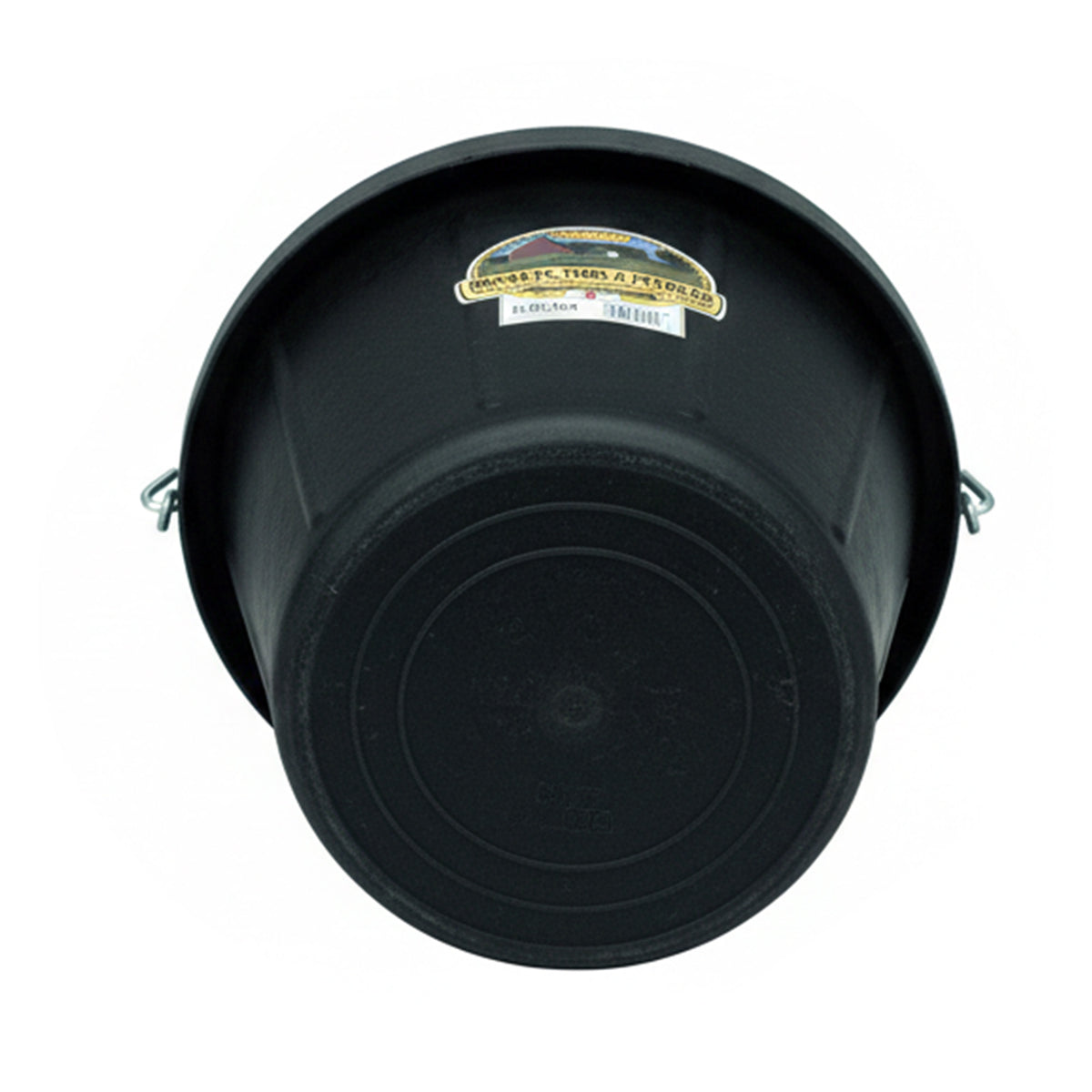 Little Giant 12 qt Flexible All-Purpose Rubber Bucket w/ Steel Handle (6 Pack)