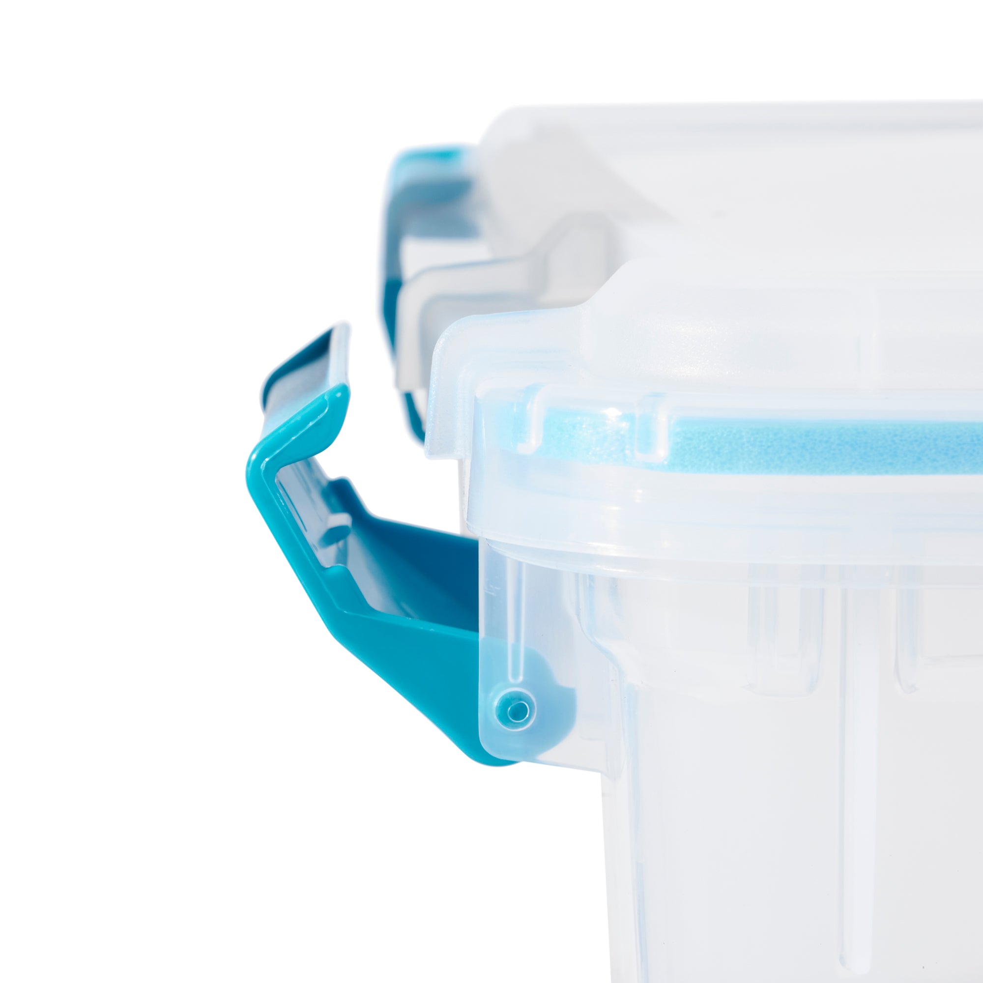 Sterilite 54-Qt Clear Plastic Stackable Storage Bin w/ Gasket Latch Lid, 36 Pack