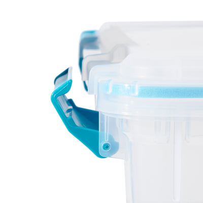 Sterilite 54-Qt Clear Plastic Stackable Storage Bin w/ Gasket Latch Lid, 36 Pack