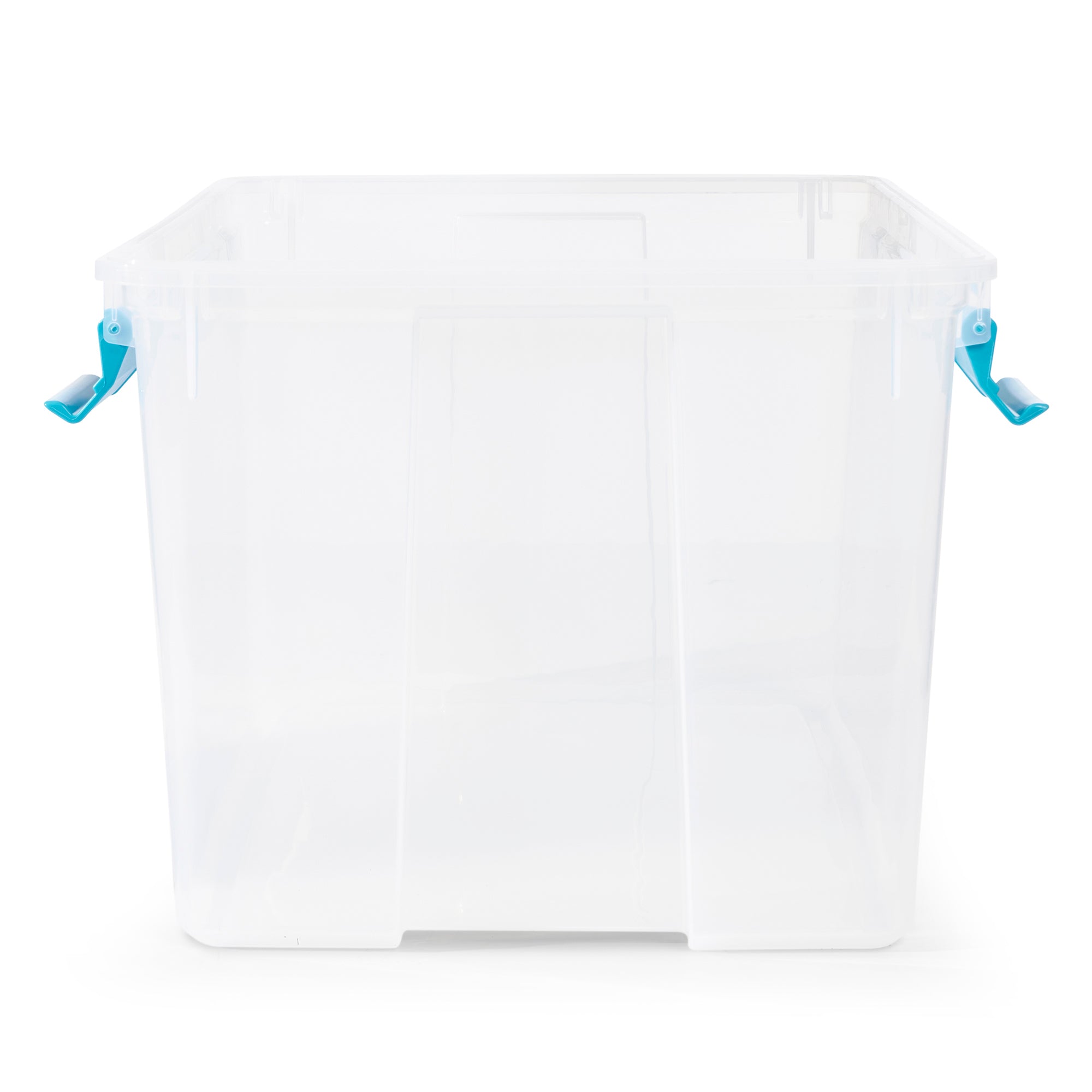 Sterilite 54-Qt Clear Plastic Stackable Storage Bin w/ Gasket Latch Lid, 36 Pack