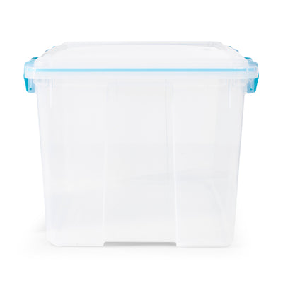 Sterilite 54 Quart Gasket Box in Clear with Blue Latches | 19344304 (For Parts)
