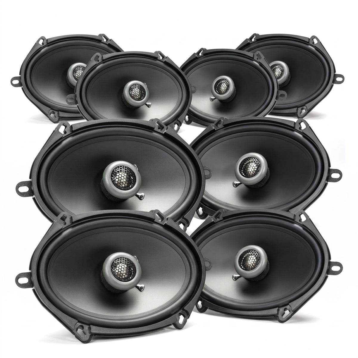 Maxxsonics FKB168 MB Quart Formula 5x7/6x8 Inch 2 Way Coaxial Speakers (4 Pack)