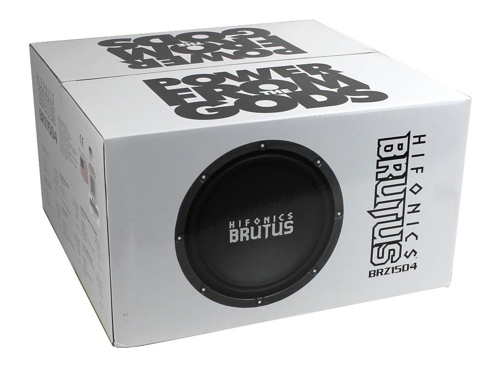 2) Hifonics BRZ15D4 Brutus 15" 2400 Watt DVC 4-Ohm Car Audio Power Subwoofers
