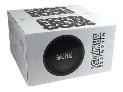 2) Hifonics BRZ15D4 Brutus 15" 2400 Watt DVC 4-Ohm Car Audio Power Subwoofers