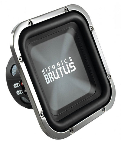 NEW HIFONICS BRZ12SQD4 12" 1200 Watt 4 Ohm DVC Car Audio Square Subwoofer