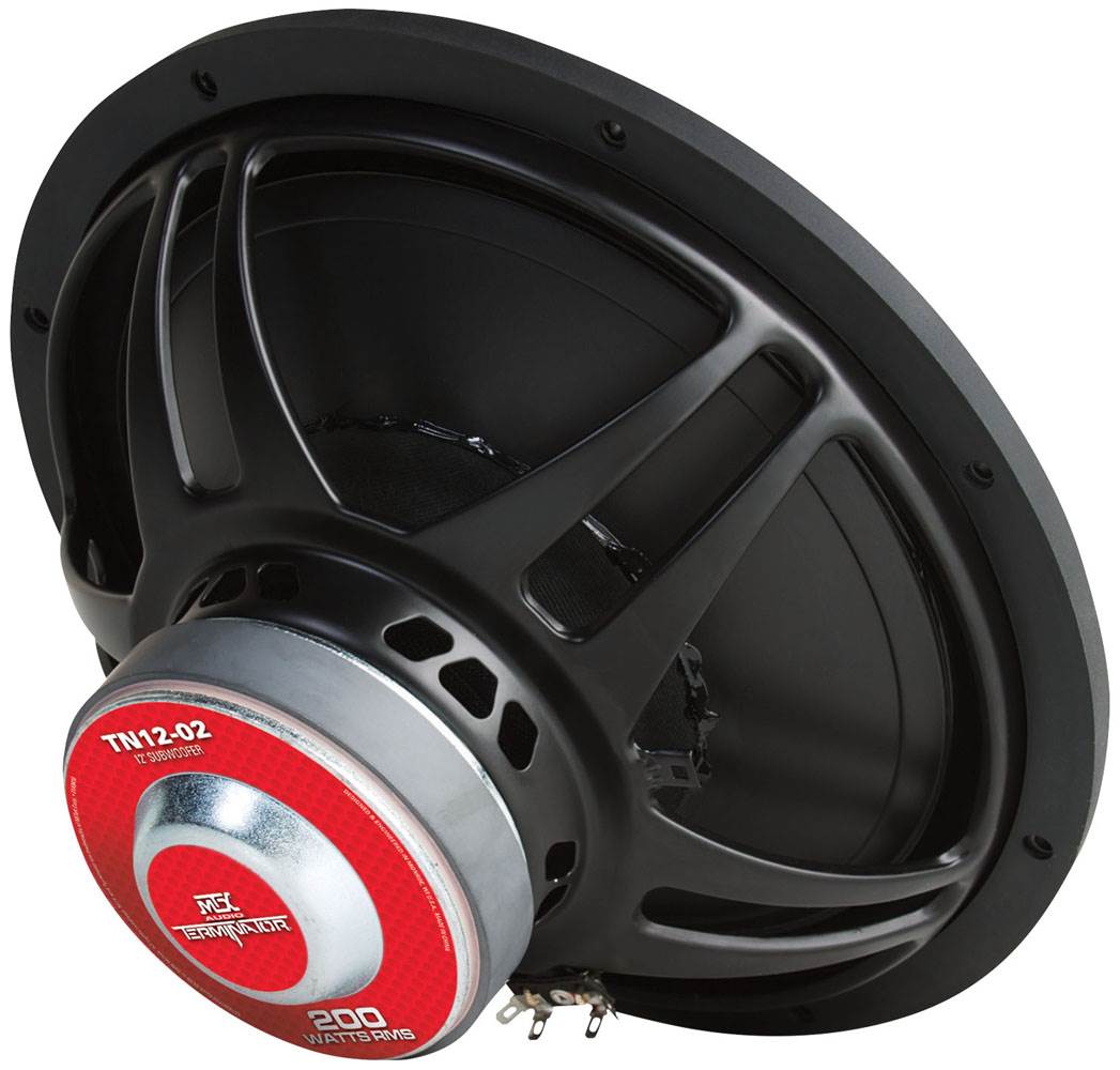 MTX TN12-02 12" 400 Watt Subs Woofer Car Audio Power Subwoofers TN1202 (2 Pack)