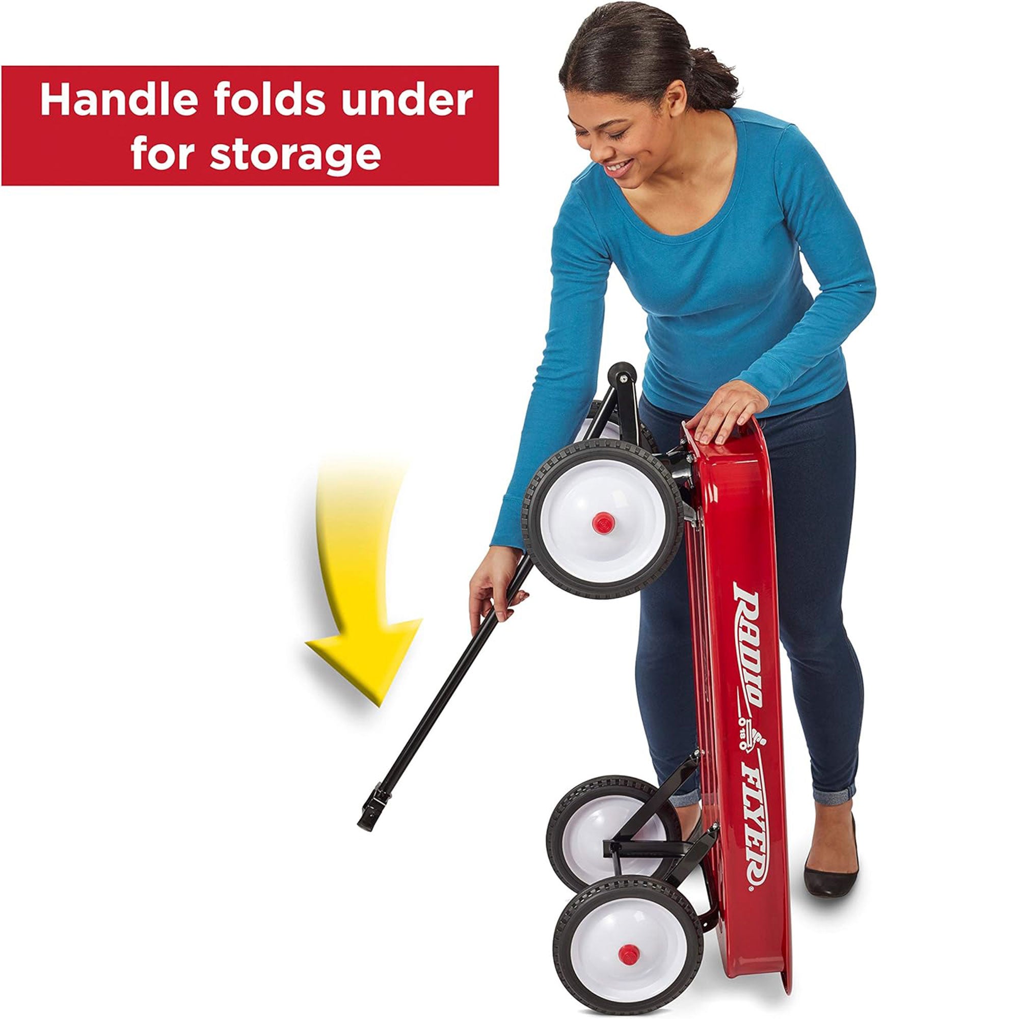 Radio Flyer 10 Inch Steel Wheels Classic Design Kids Red Wagon(Open Box)(2 Pack) - VMInnovations