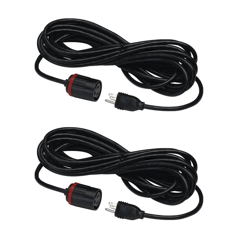 Allied Precision Industries LockNDry 25-Foot Indoor/Outdoor Power Cord  (2 Pack)