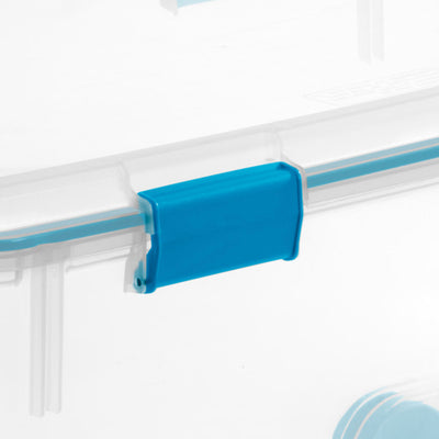 Sterilite 120 Qt Wheeled Gasket Box Stackable Storage Bin with Latch Lid, 3 Pack - VMInnovations