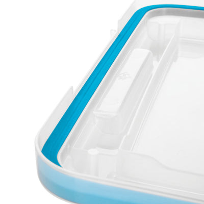 Sterilite 19414306 7.5 Quart Clear Plastic Storage Box & Lid w/ Blue Latches