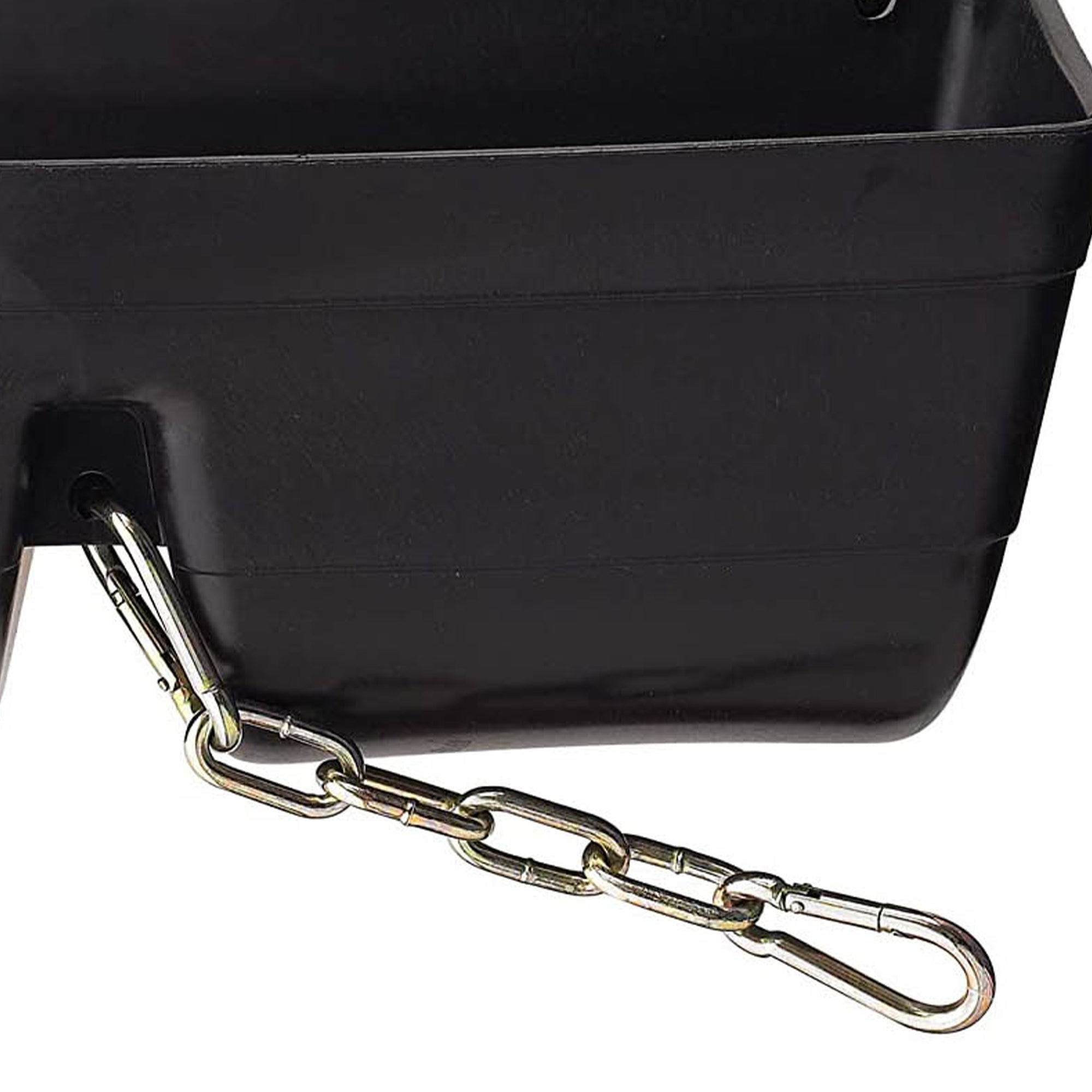 Little Giant 9 Quart Heavy Duty Feed Trough Bucket Fence Feeder, Black (Used) - VMInnovations