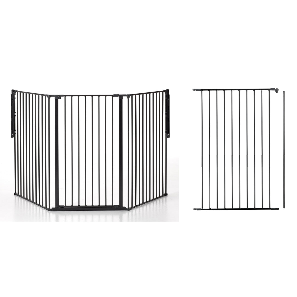 Scandinavian Pet Design Flex 35-88" Safety Gate with Flex 28.4" Extension Panel