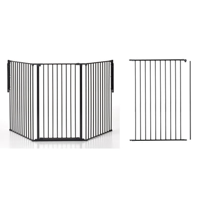 Scandinavian Pet Design Flex 35-88" Safety Gate with Flex 28.4" Extension Panel