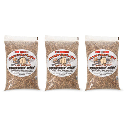 CookinPellets 40 Lb Mix Hickory, Cherry, Maple, and Apple Wood Pellets (3 Pack) - VMInnovations