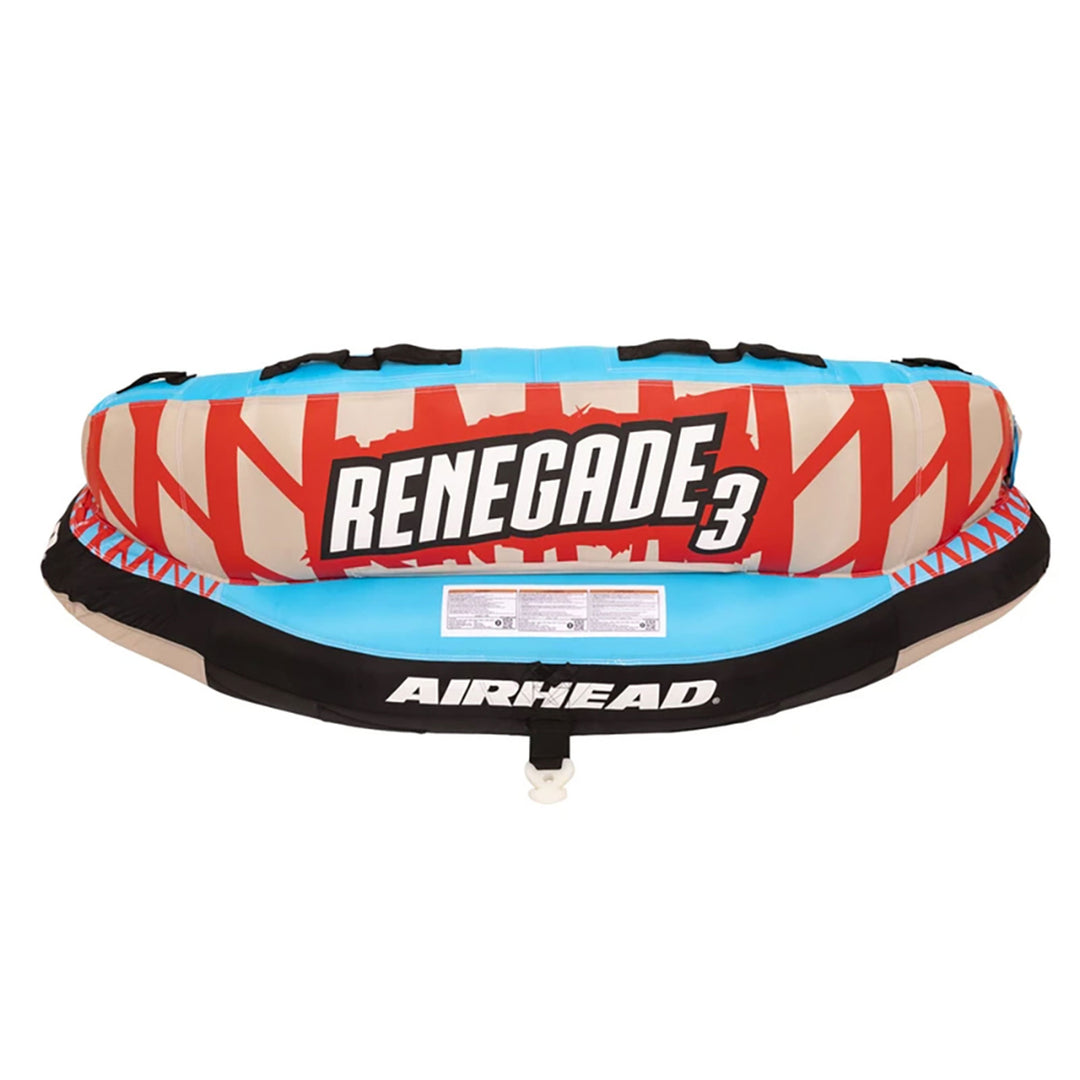 Airhead Renegade 3 Person Towable Water Tube Kit w/ Boat Rope & Pump (Open Box)