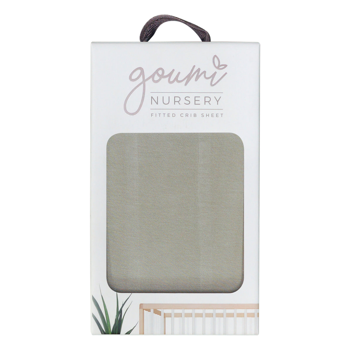 Goumikids Soft Bamboo Cotton Fitted Baby Crib Sheet, Over The Rainbow and Moss - VMInnovations