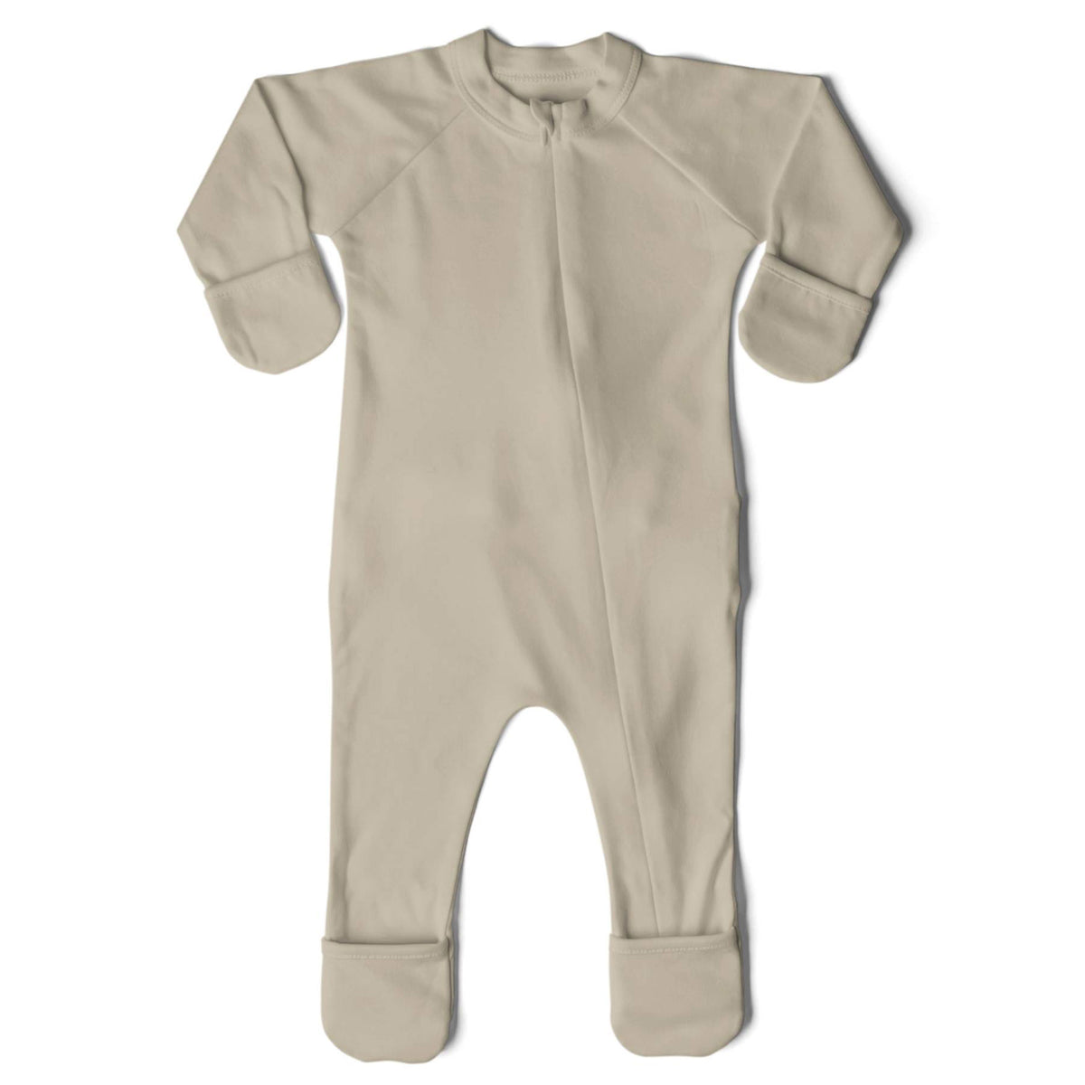 Goumikids Unisex Baby Footie Pajamas Organic Sock Sleeper Clothes, 3-6M Soybean - VMInnovations