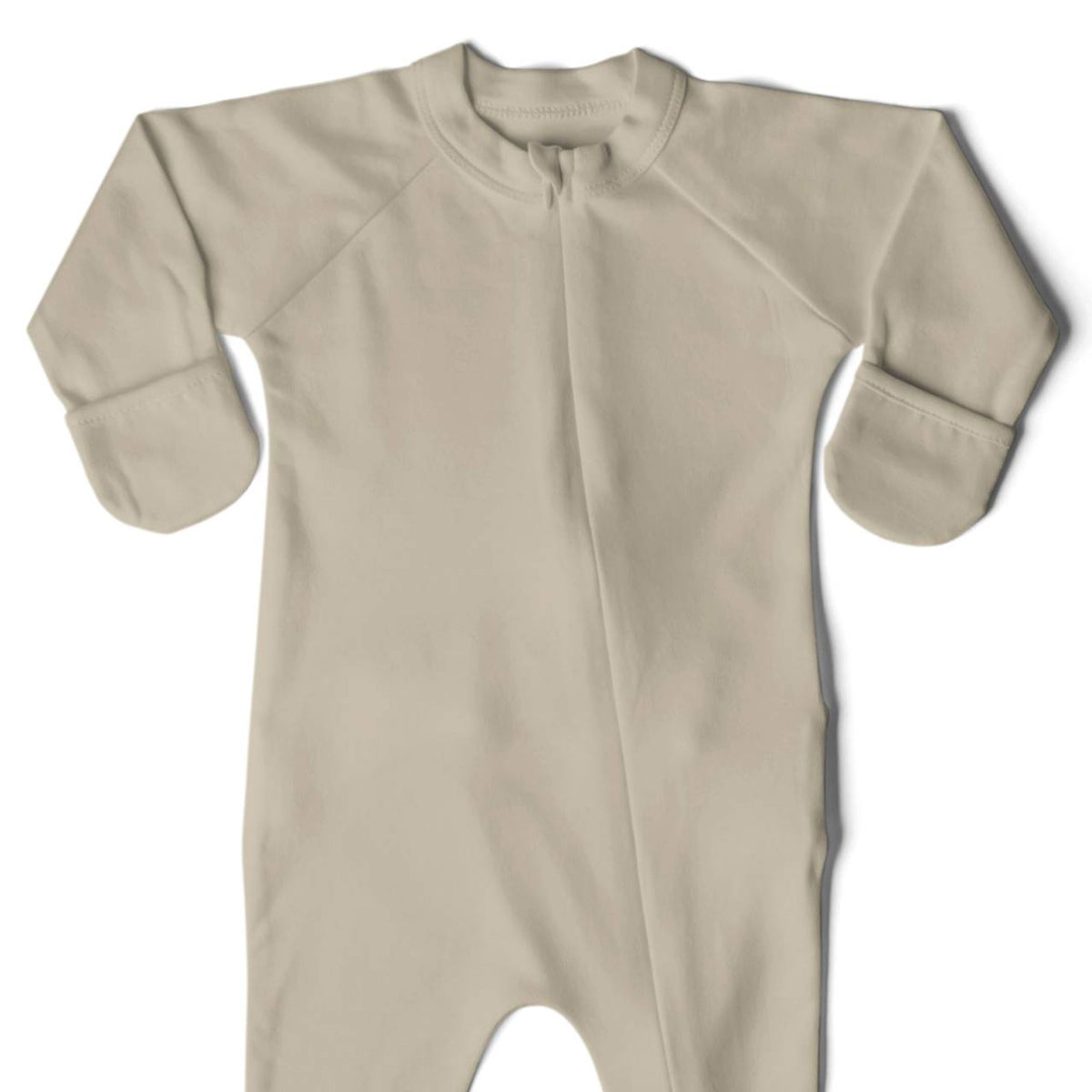 Goumikids Unisex Baby Footie Pajamas Organic Sock Sleeper Clothes, 3-6M Soybean - VMInnovations