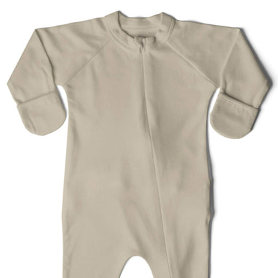 Goumikids Unisex Baby Footie Pajamas Organic Sock Sleeper Clothes, 3-6M Soybean - VMInnovations