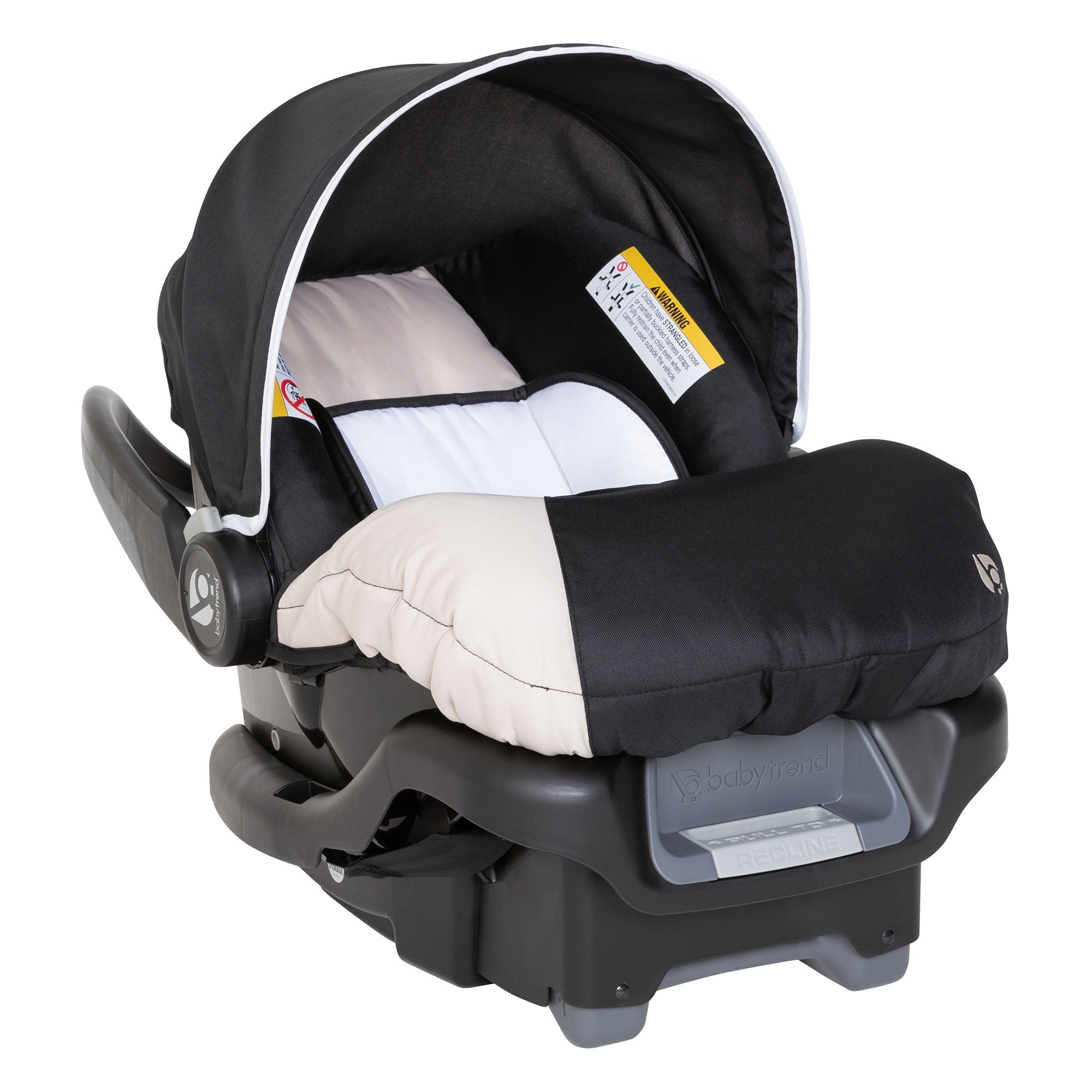 Baby Trend Ally Newborn Baby Infant Car Seat Travel System with Cover, Khaki (Used)