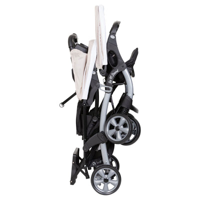Sit N Stand Travel Compact Toddler Baby Double Stroller, Modern Khaki (Used)
