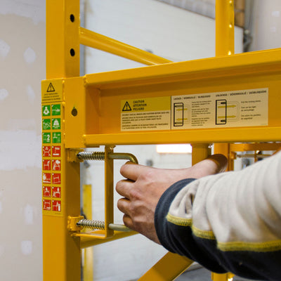 MetalTech 6ft Jobsite Series Baker Scaffolding with Locking Wheels (Used) - VMInnovations