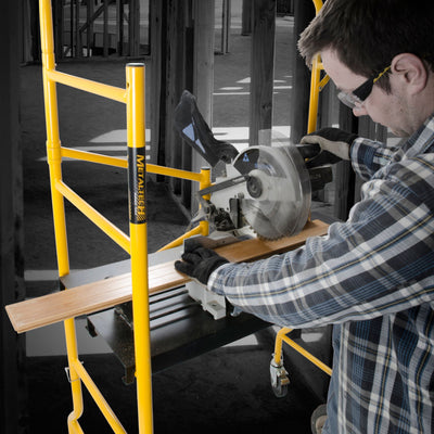 MetalTech Jobsite Series Mobile Scaffolding with Locking Wheels (Open Box) - VMInnovations