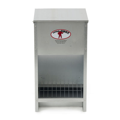 Little Giant 25 lb Capacity Galvanized Steel Poultry Feeder w/Grid (Open Box) - VMInnovations