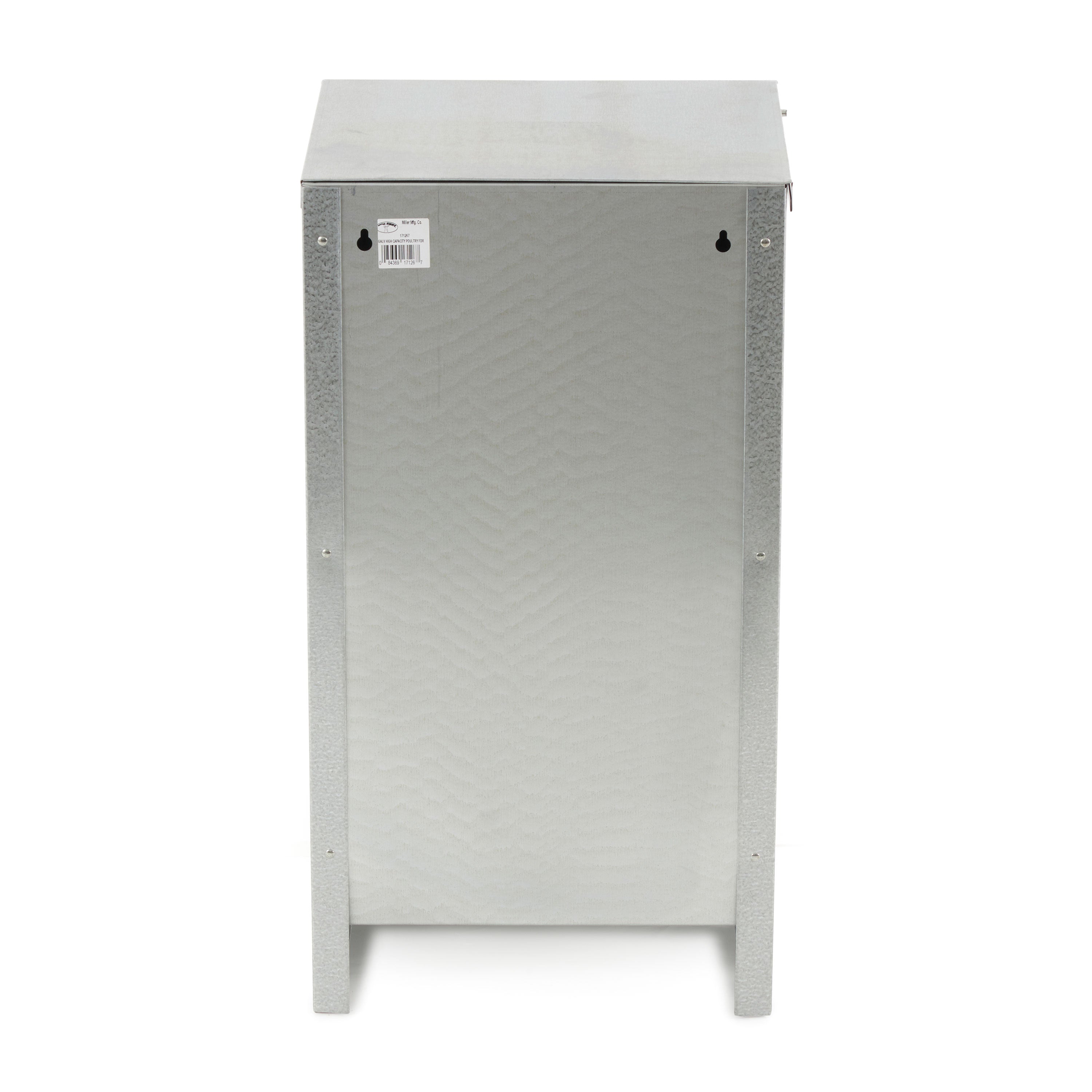 Little Giant 25 lb Capacity Galvanized Steel Poultry Feeder w/Grid (Open Box) - VMInnovations