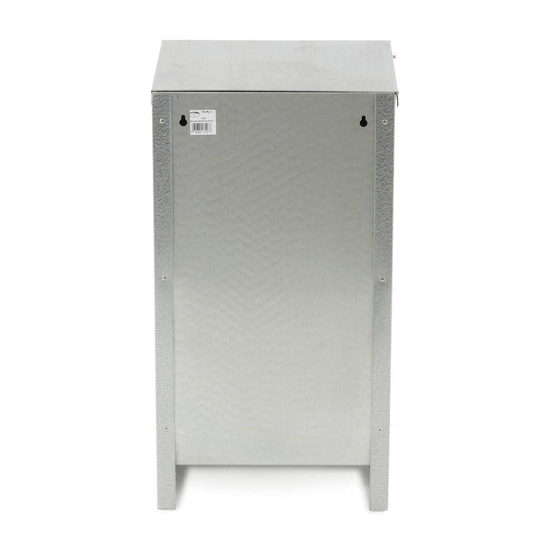 25 lb Large High Capacity Galvanized Steel Poultry Feeder w/Grid (Used)