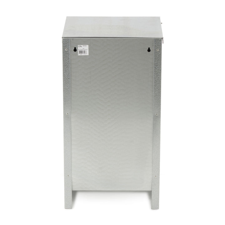 25 lb Large High Capacity Galvanized Steel Poultry Feeder w/Grid (Used)
