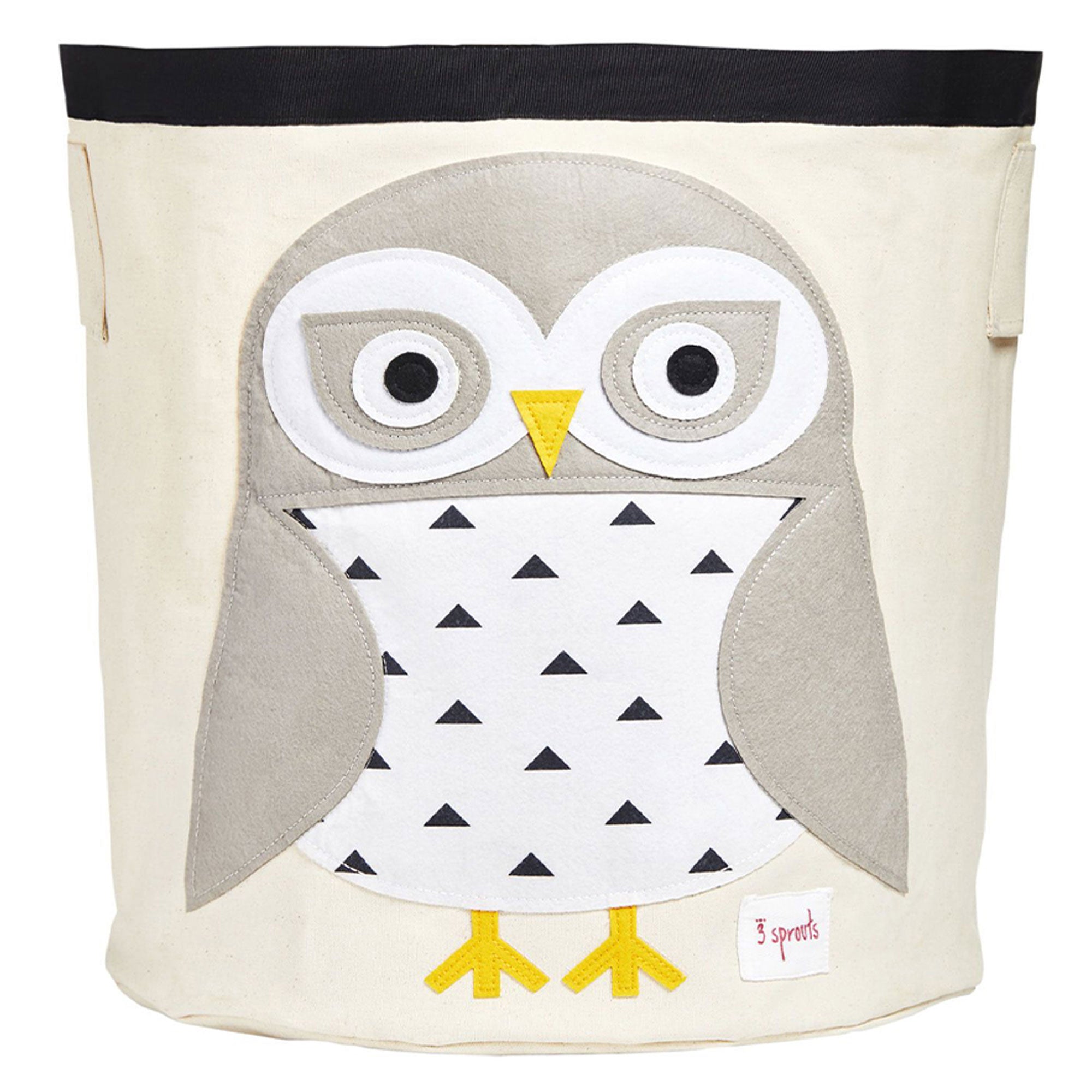 3 Sprouts Canvas Storage Bin and Toy Basket for Baby & Toddlers, Owl & Raccoon