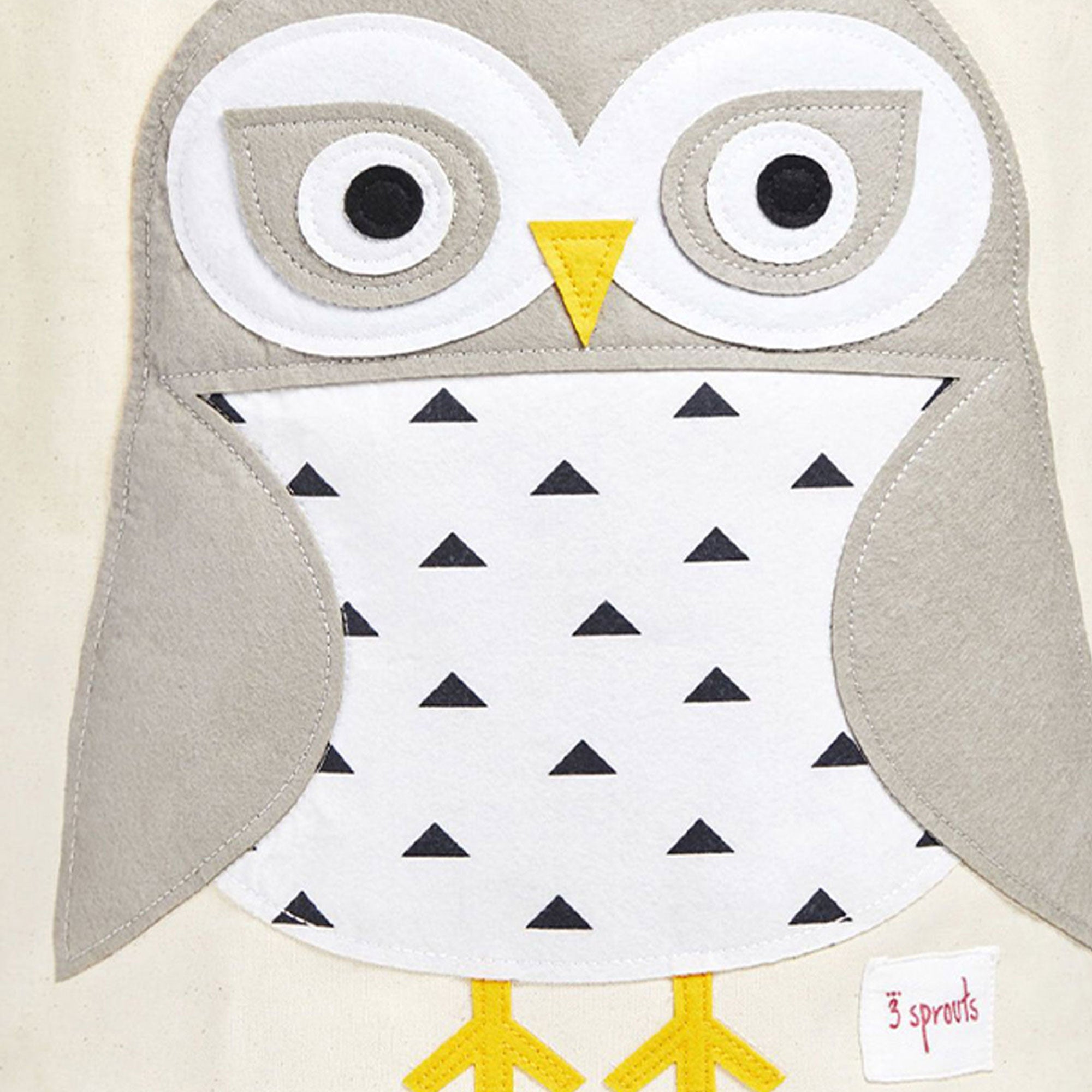 3 Sprouts Canvas Storage Bin and Toy Basket for Baby & Toddlers, Owl & Raccoon