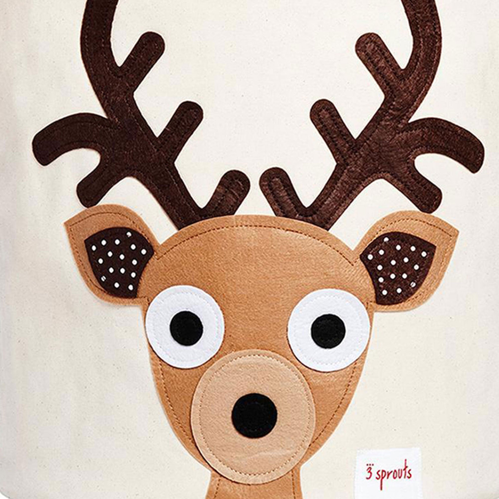 3 Sprouts Canvas Storage Bin & Toy Basket for Baby & Toddlers, Owl & Deer