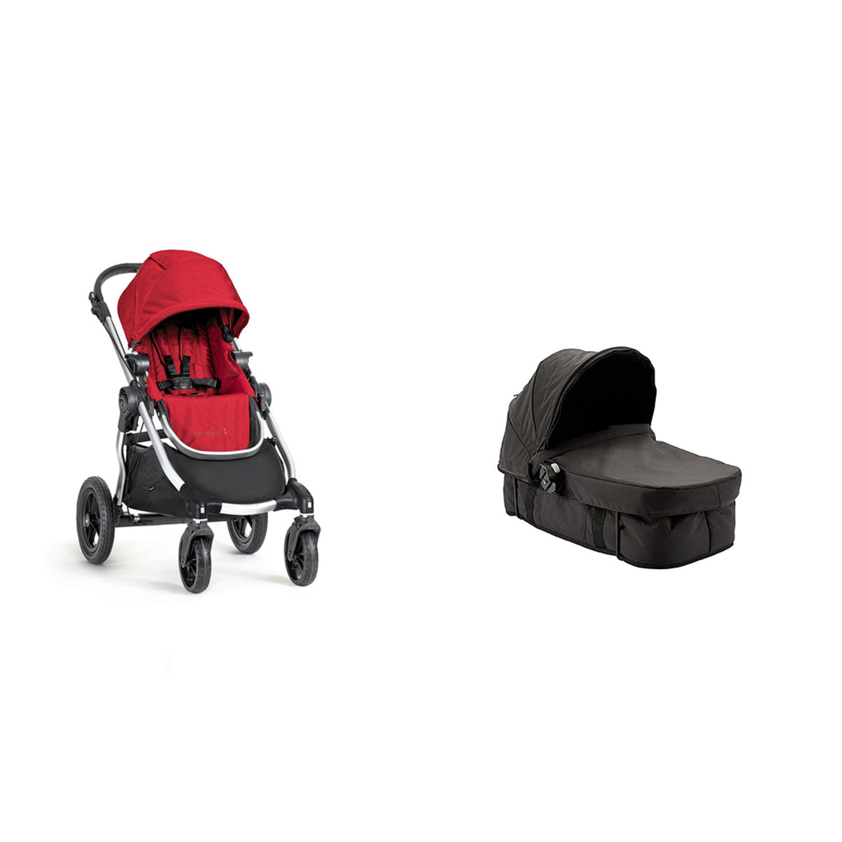 Baby Jogger City Select Customizable Stroller + Baby Jogger Pram Bassinet Kit - VMInnovations