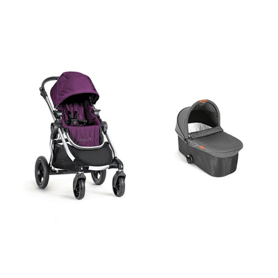 Baby Jogger City Select Baby Stroller + Baby Jogger City Deluxe Pram Bassinet