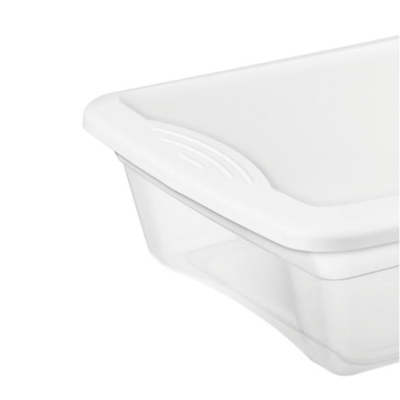 Sterilite 41 Quart Lightweight Under Bed Storage Box Container with Lid, 6 Pack