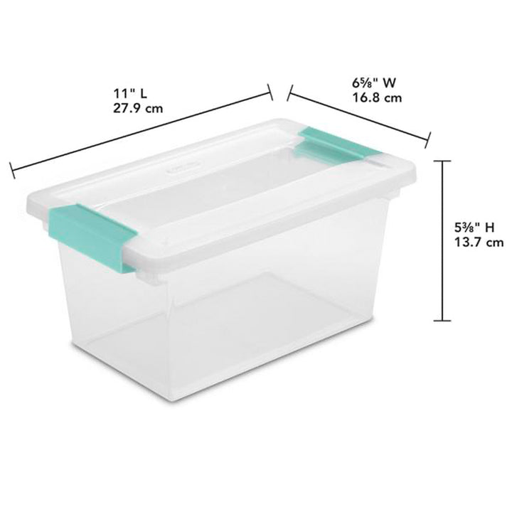 Sterilite Miniature Clip Storage Box, 6 Pack, & Medium Clip Storage Box, 4 Pack