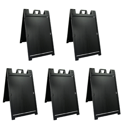 Plasticade Deluxe Signicade Portable Folding Double Sided Sign Stand (5 Pack) - VMInnovations