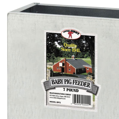 Little Giant BPF2 Mountable 2 Hole Baby Piglet Trough Feeder, 7 Pound (8 Pack)