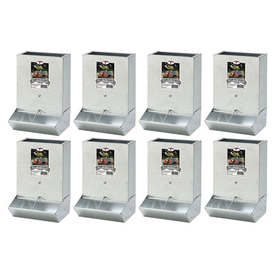 Little Giant BPF2 Mountable 2 Hole Baby Piglet Trough Feeder, 7 Pound (8 Pack)