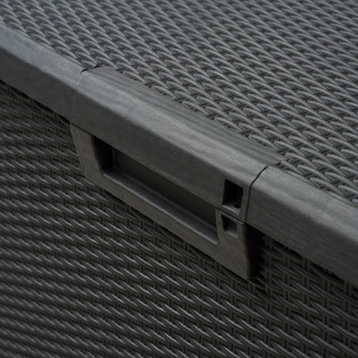 Toomax Santorini Plus Patio Deck Box Bench, 145 Gallon (Anthracite) (For Parts)