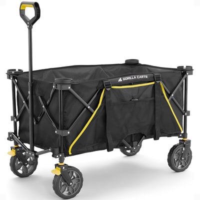 Gorilla Carts 7 Cubic Feet Foldable Utility Wagon with Oversized Bed (Used) - VMInnovations
