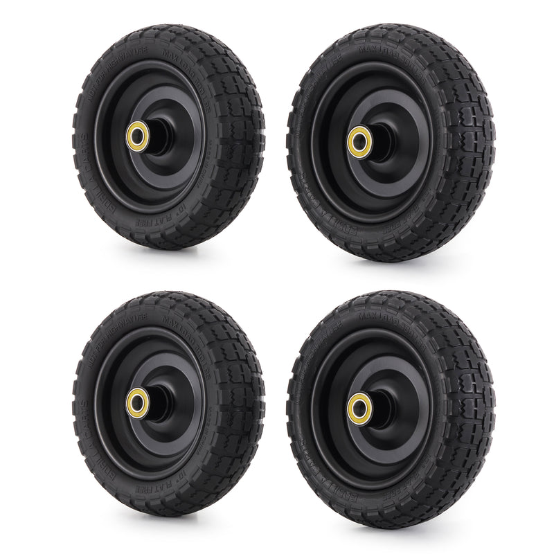 Gorilla Carts GCT-10NF 10 Inch No Flat Replacement Tire for Utility Cart, 4 Pack