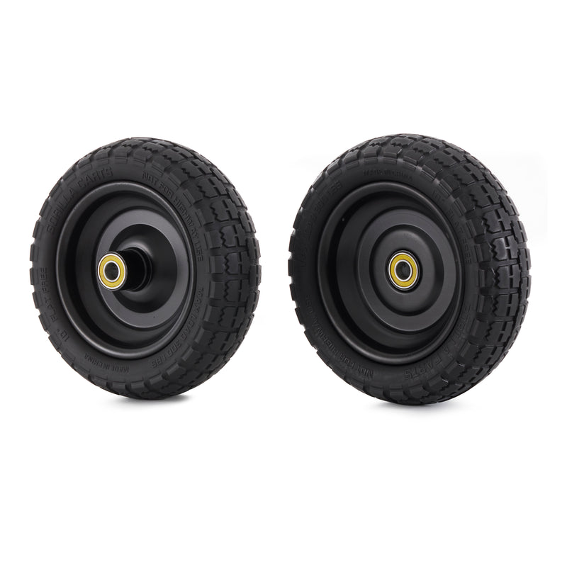 Gorilla Carts 10 Inch No Flat Replacement Tire for Utility Cart, 2 Pack (Used)