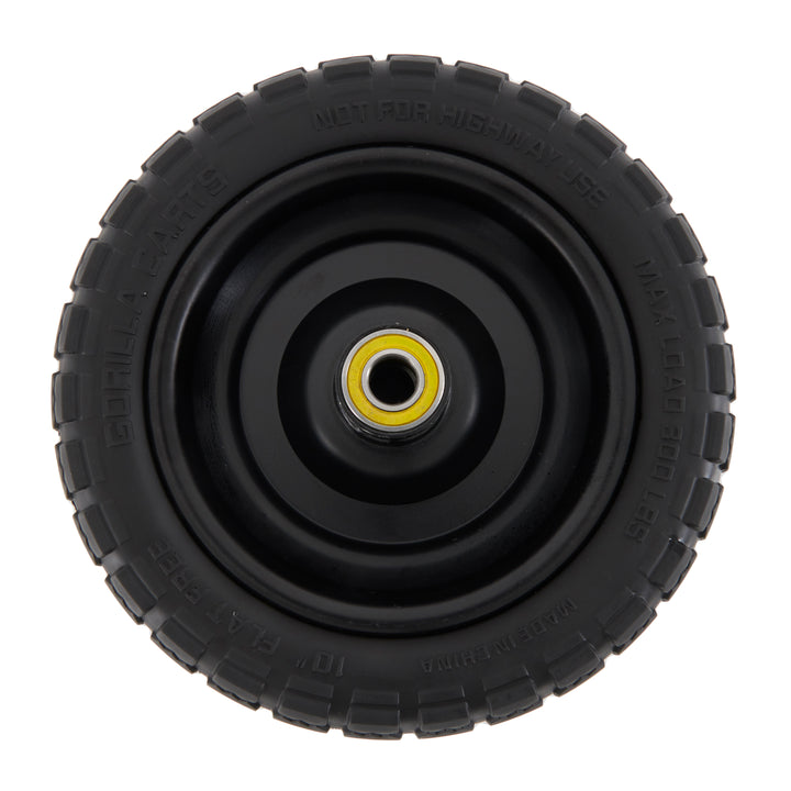 Gorilla Carts 10" No Flat Replacement Tire for Utility Cart, 2 Pack (For Parts) - VMInnovations