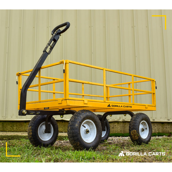 Gorilla Carts 1200LB Capacity Steel Utility Cart Wagon (For Parts)