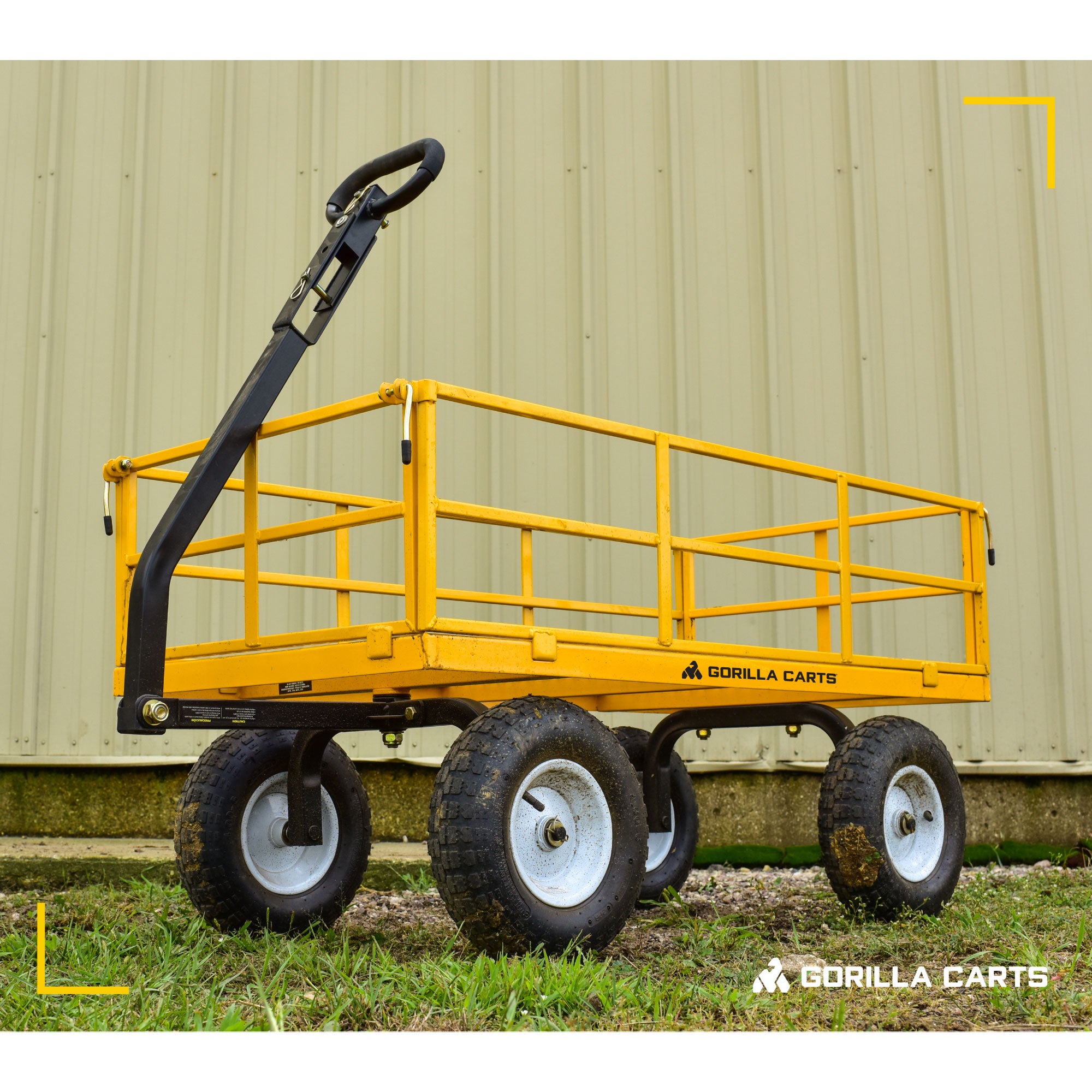 Gorilla Carts 1200LB Capacity Steel Utility Cart Wagon (For Parts) - VMInnovations